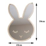 miroir bois lapin dimensions