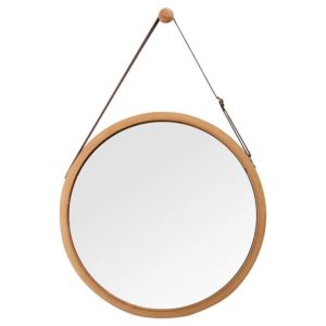 miroir bois rond - décoration bois