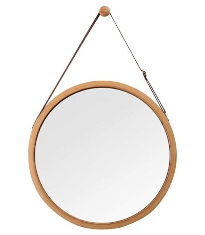 miroir bois rond - décoration bois