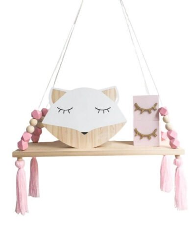 Étagère Bois pour Chambre d’Enfant rose