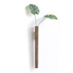 Vase en bois murale noyer massif